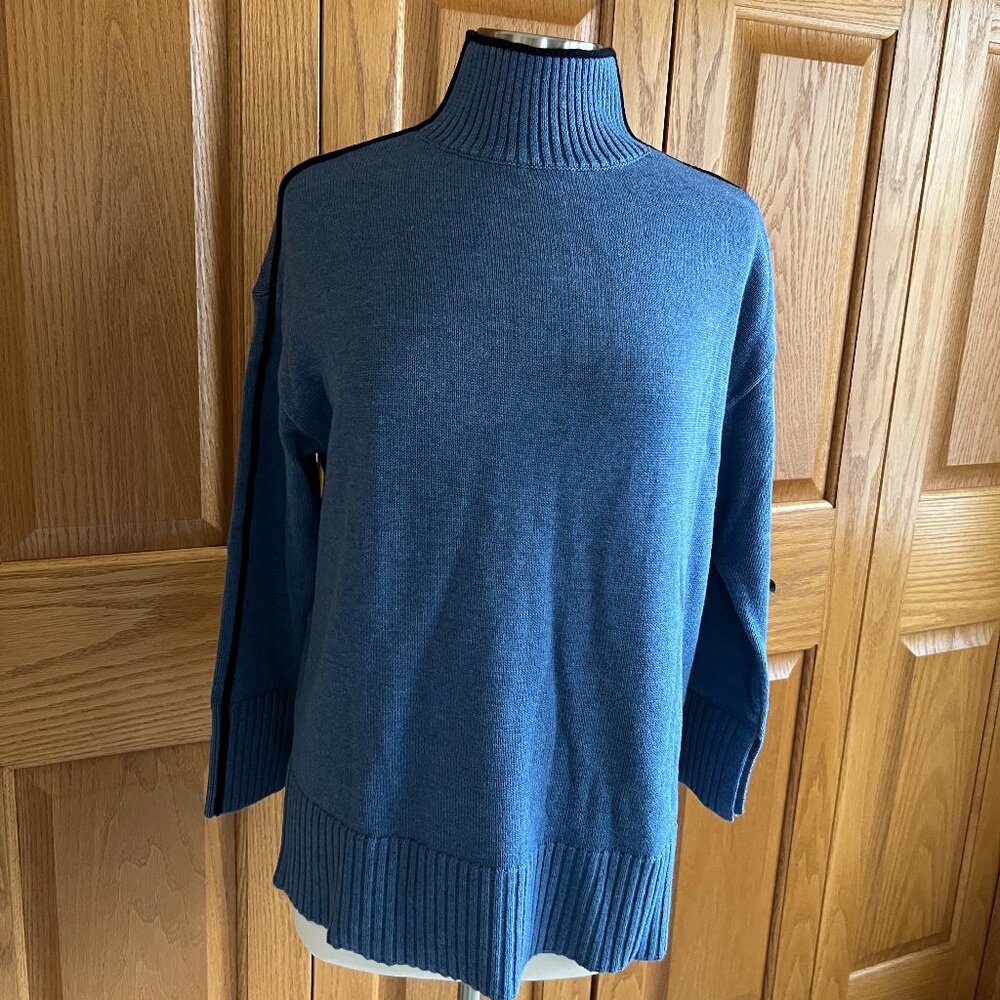 TALBOTS -- Split-Hem Mockneck Sweater (Runs Large) -- NEW with Tag